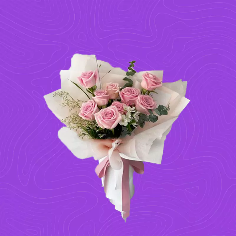 Pink-peace Flower bouquet Special gift for Anniversary